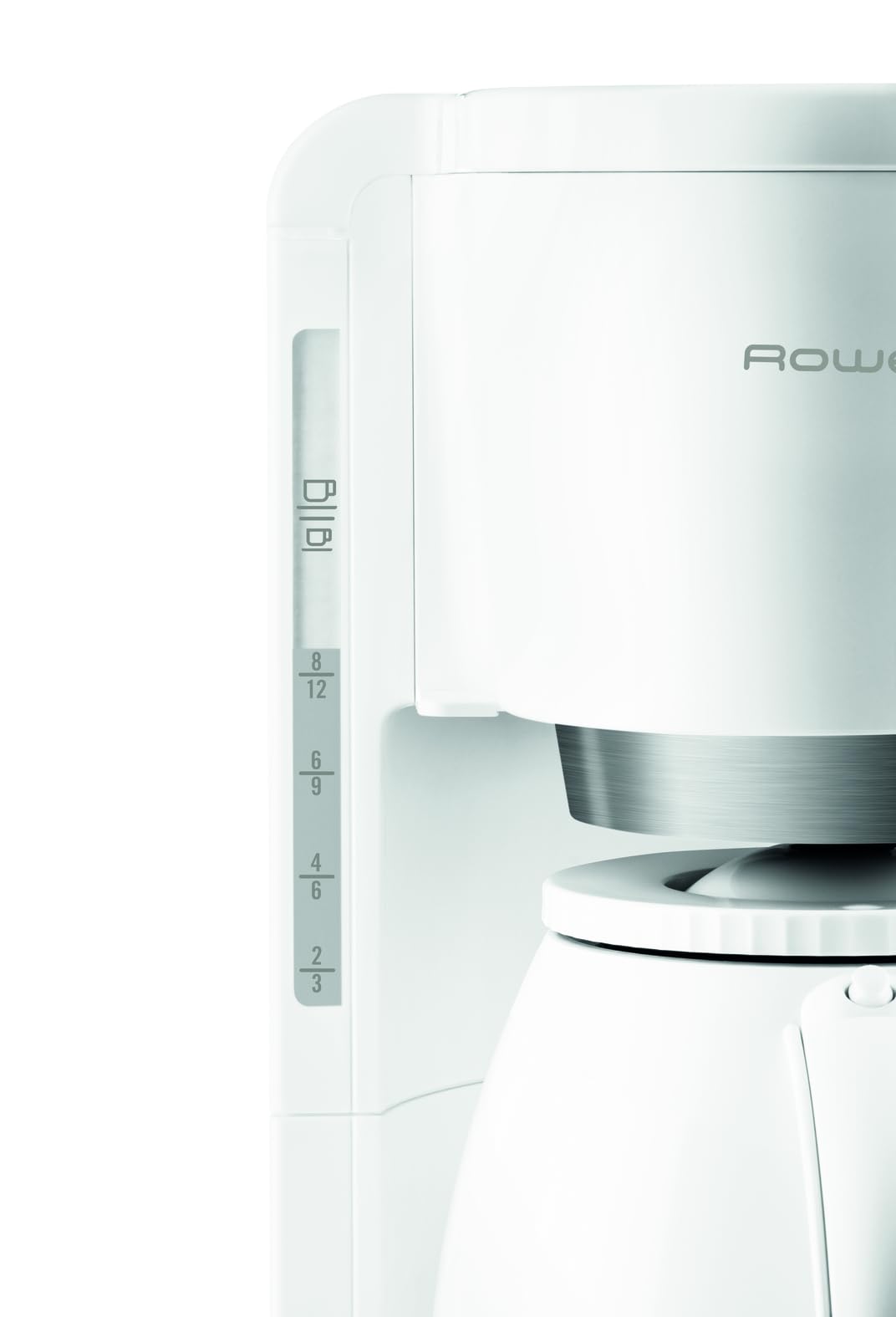 Rowenta Adagio Milano Filtru de cafea cu termos, capacitate de 1 litru, 8-12 cești, oprire automată, filtru detașabil, indicator de nivel al apei, alb, CT3801