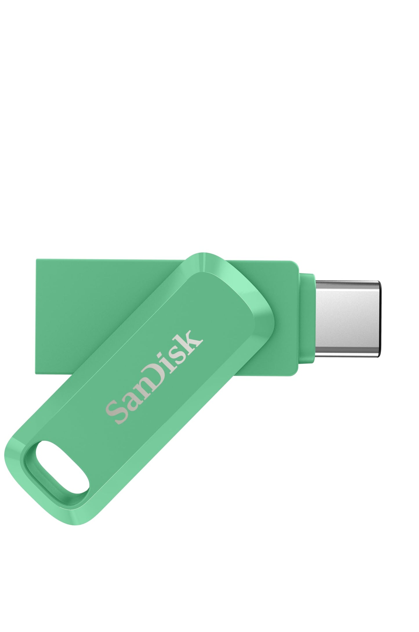 SanDisk Ultra Dual Drive Go USB Type-C 256 GB (Android smartphone memory, USB Type-C port, 400 MB/s reading speed, can be used as a key fob) Absinthe Green - SDDDC3-256G-G46AG