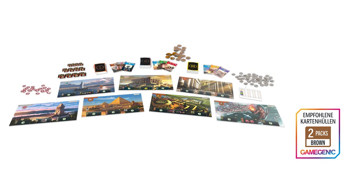 Asmodee | UNbox Now | Repos Production | 7 Wonders | Basic game | Connoisseur Game of the Year 2011 | Strategy game | 3-7 players | From 10+ years | 30+ minutes | German - RPOD0022