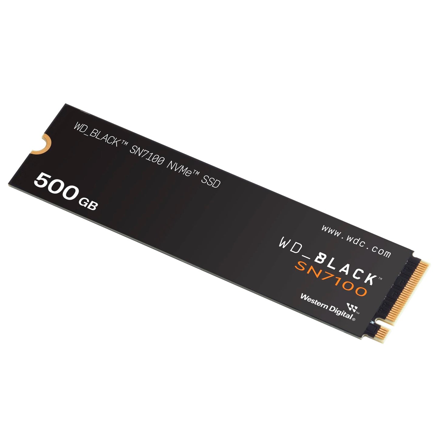 WD_BLACK SN7100 NVMe SSD 500 GB (high-performance gaming memory, up to 6,800 MB/s read, PCIe Gen4, energy efficiency, for desktop, laptop & handheld game consoles) - POWERED BY SANDISK - WDS500G4X0E-00CJA0
