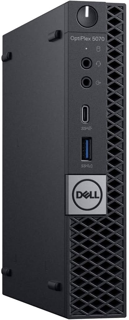 Dell Optiplex 5070 Mini Desktop Computer, Intel Core i5-8500, 8GB RAM, 256GB SSD, WiFi, Bluetooth, US QWERTY Keyboard, Windows 11 Pro (Renewed)