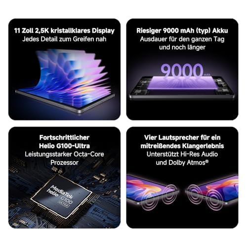 Xiaomi Redmi Pad 2 Tablet 4+256GB, 11 inch 2.5K Display, 9000 mAh, Gray