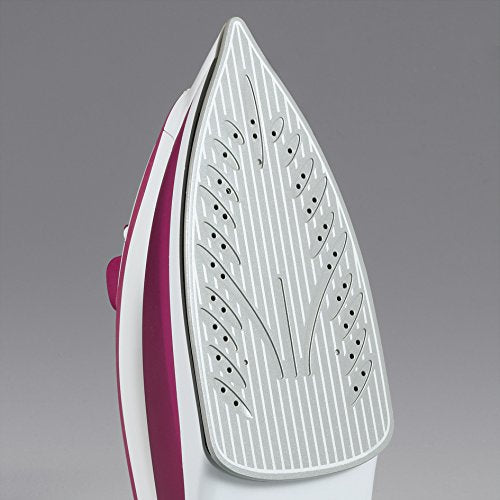 SEVERIN steam iron with ceramic-coated soleplate and non-stick effect, 2400W, 70g/min steam boost, 30g/min variable steam output, ideal for steam and dry ironing, white/purple, BA 3243 - S73243