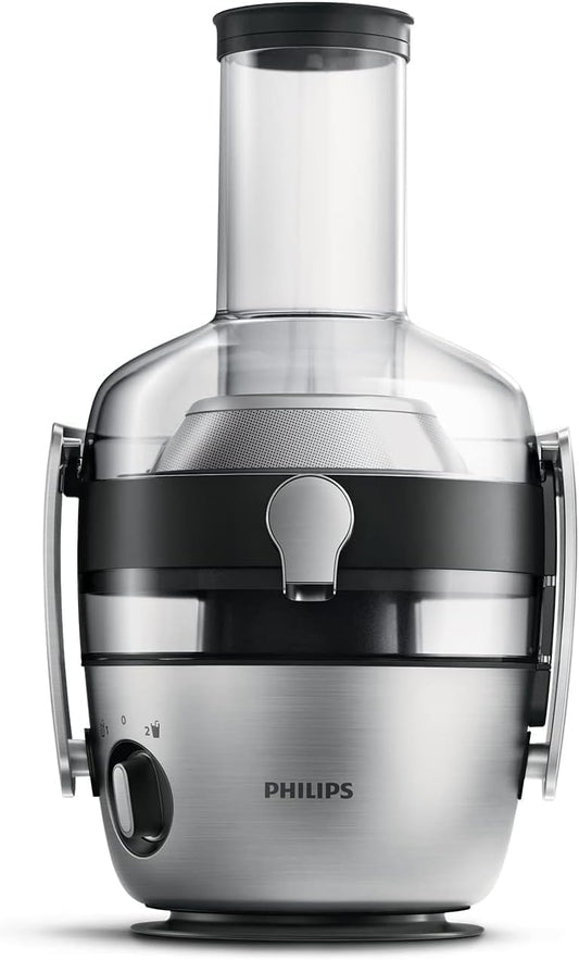 Philips 3000 Series Juicer - XXL filling chute, FibreBoost technology, QuickClean, 2L capacity, 1100W powerful motor for fresh & pulp-rich juice (HR1921/20) - HR192120