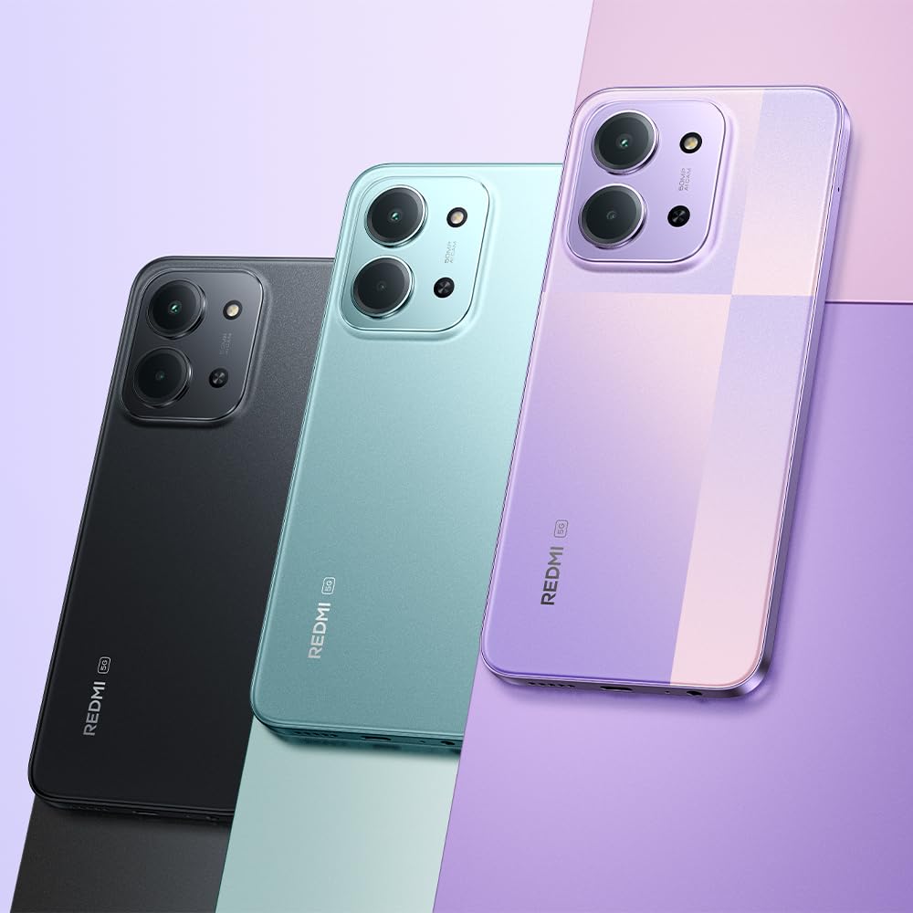 XIAOMI Redmi 15C 5G Smartphone 4+128GB, Unlocked, Mobile Phone with Android, 6.9" 120Hz Display, MediaTek Dimensity 6300 Processor 6nm Octa-Core, 50MP AI Dual Camera, 6000mAh, Twilight Purple - MZB0M9LEU