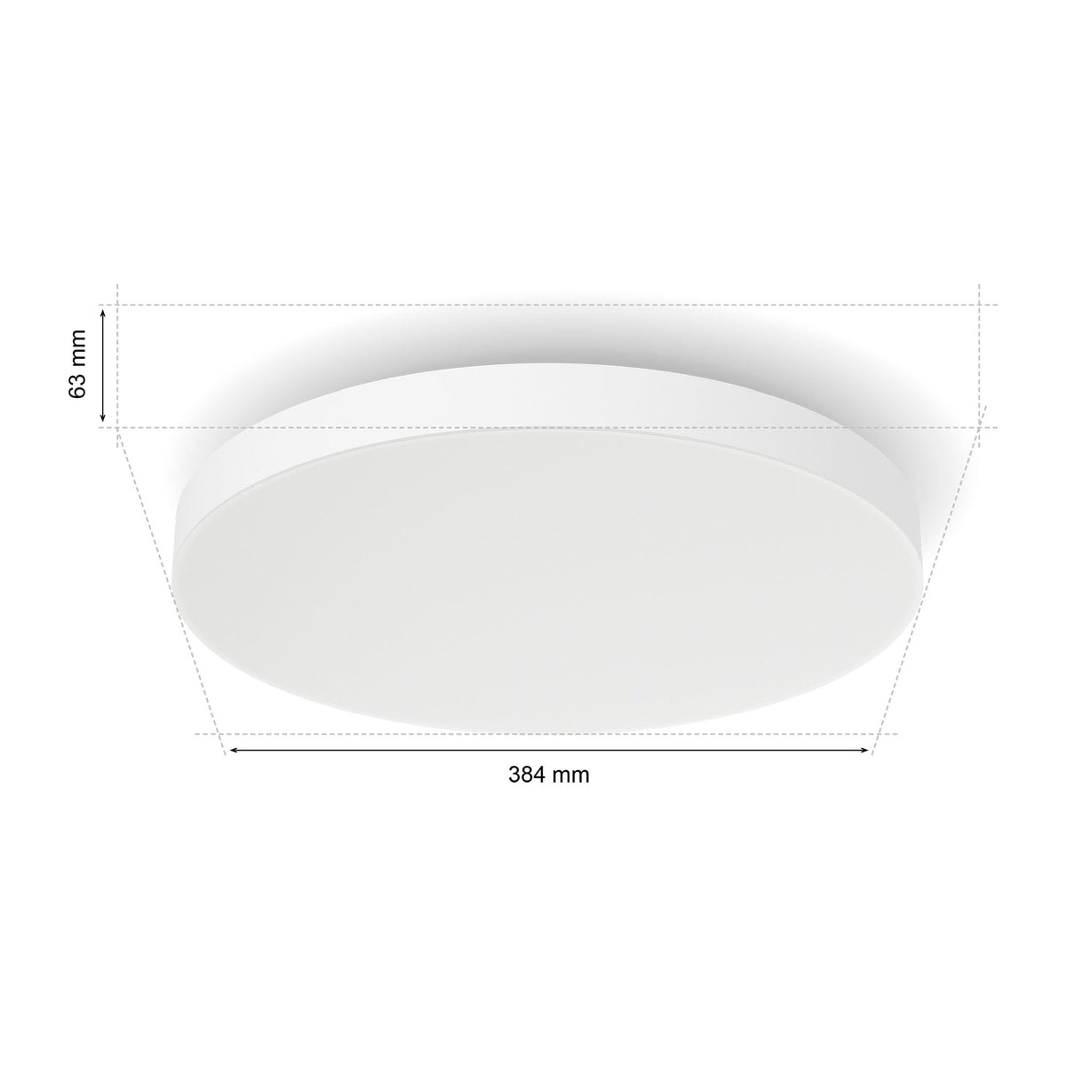 Philips Hue Datura Ceiling Light Small, 38.4 cm Diameter, White - 8720169277618