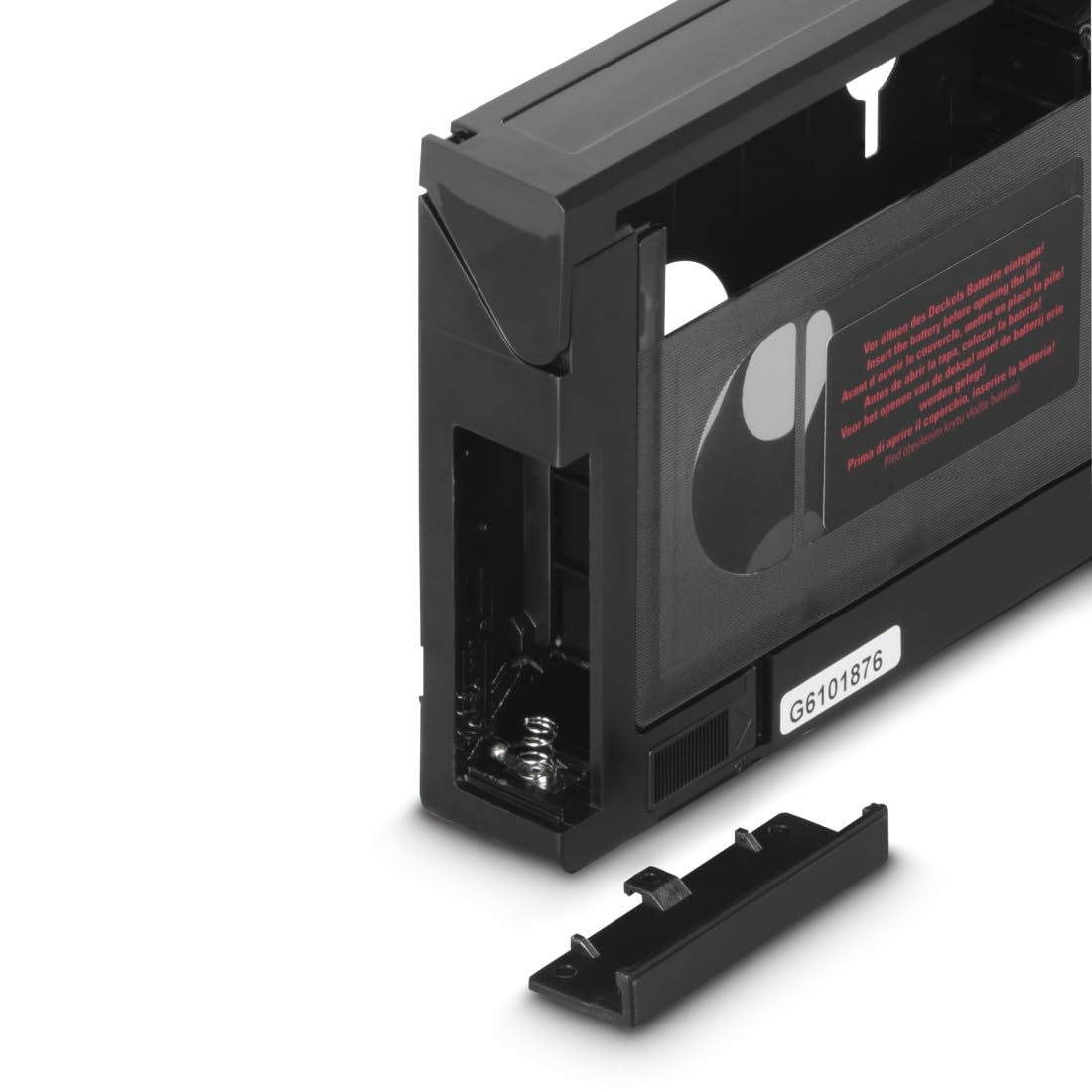 Hama Automatic Cassette Adapter for VHS-C Video Cassettes, Battery Operated, Car, Black (Not suitable for Hi8, Super8, Video8, Mini DV) - 00044704