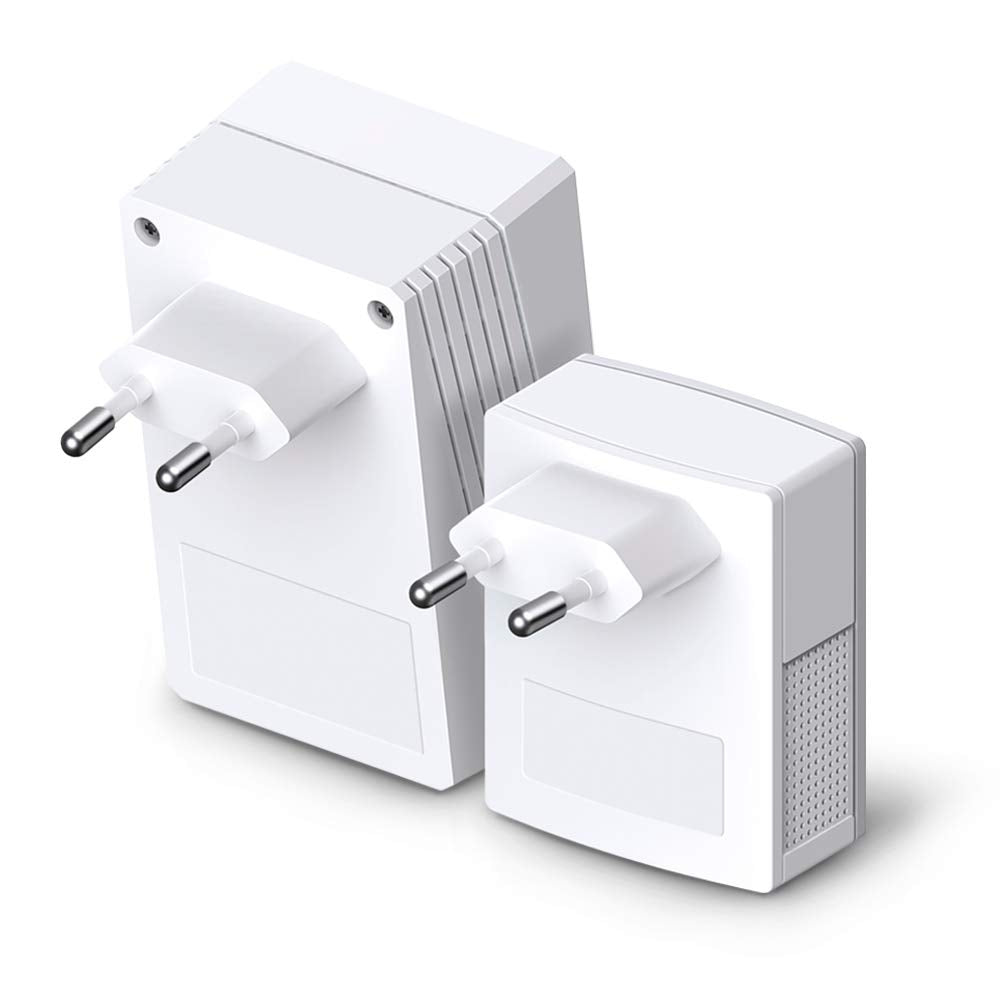 TP-Link WLAN Powerline Adapter Set TL-WPA4220 KIT (600Mbit/s, WLAN 300Mbit/s, Wi-Fi Clone, Fast Ethernet LAN, Plug&Play, Compatible with all HomePlug AV/AV2 Powerline Adapters) - TL-WPA4220KIT