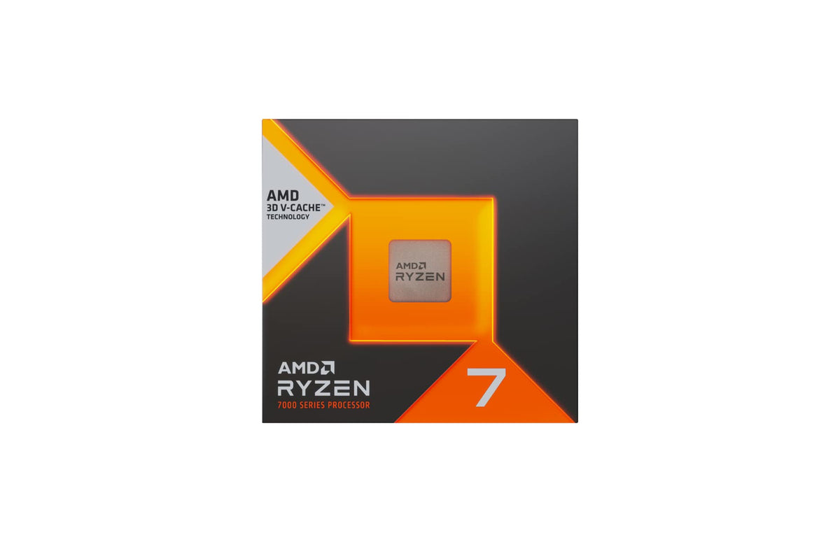 AMD Ryzen 7 7800X3D processor with 3D V Cache technology (integrated Radeon graphics, 8 cores/16 threads, 120W TDP, AM5 socket, 104MB cache, up to 5.0 GHz max boost, no cooler)