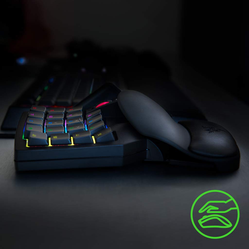 Razer Tartarus V2 - Tastatur de gaming (Gamepad cu taste mecha-membrană, 32 de taste programabile, thumbpad cu 8 direcții, suport pentru încheietura mâinii, Hypershift, iluminare RGB Chroma) Negru - RZ07-02270100-R3M1