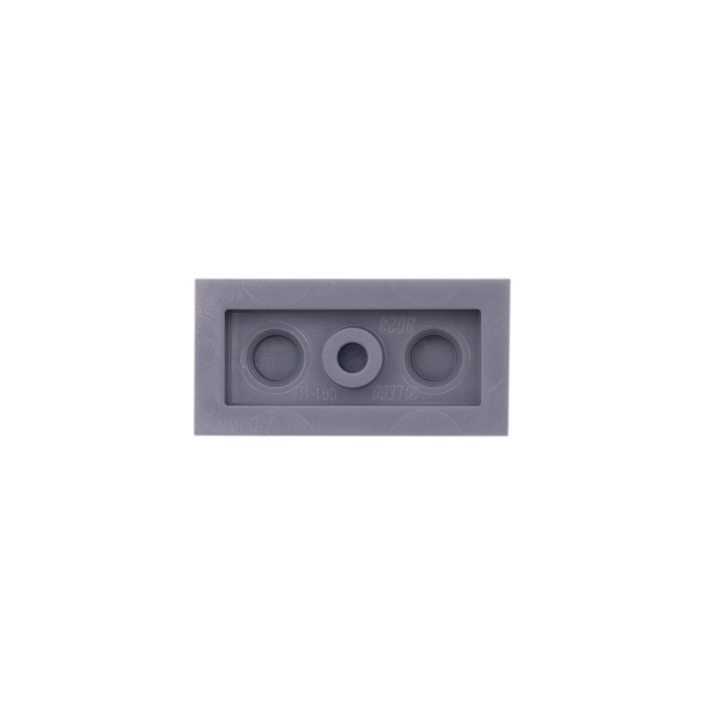 Lego City Classic Basic Plate 1x2 studs in light gray - 100 pieces - Perfect for creative building projects and expansions - 3023