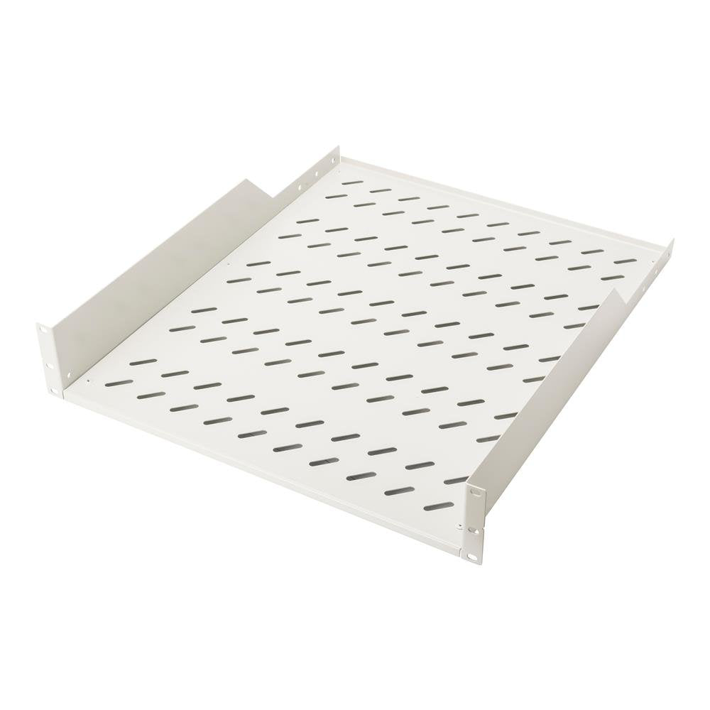DIGITUS shelf for fixed installation – 19-inch 2U – 550 mm deep – gray - DN-19