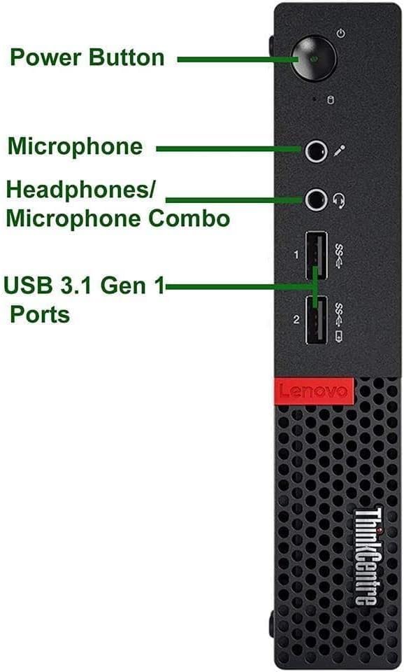 Lenovo ThinkCentre M910q Mini Desktop Computer PC, Intel Core i5-6500, 8 GB RAM, 256 GB SSD, US QWERTY Keyboard, WiFi, Bluetooth, Windows 11 Pro (Refurbished)
