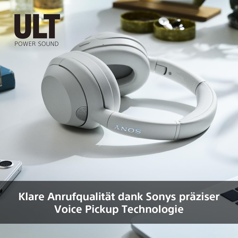 Sony ULT WEAR - Wireless headphones with noise canceling, ULT power sound, ultimate deep bass, same processor as WH-1000XM5, clear calls, 30 hours of battery life, iOS and Android - Black - WHULT900NB.CE7