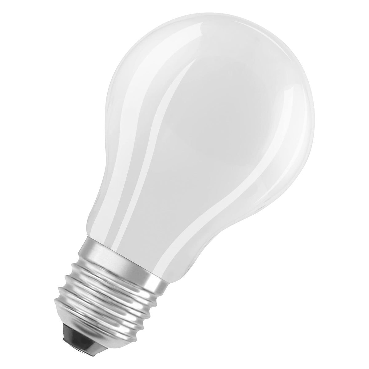 Osram highly efficient LED lamps with energy efficiency class A, value pack with 15 bulbs, replaces conventional 100W light bulbs, warm white (2700K), E27, matt glass - 4099854297526
