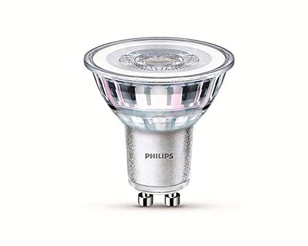 PHILIPS LED Classic GU10 lamp, 50 W, reflector, silver, neutral white, pack of 2 - 77715900