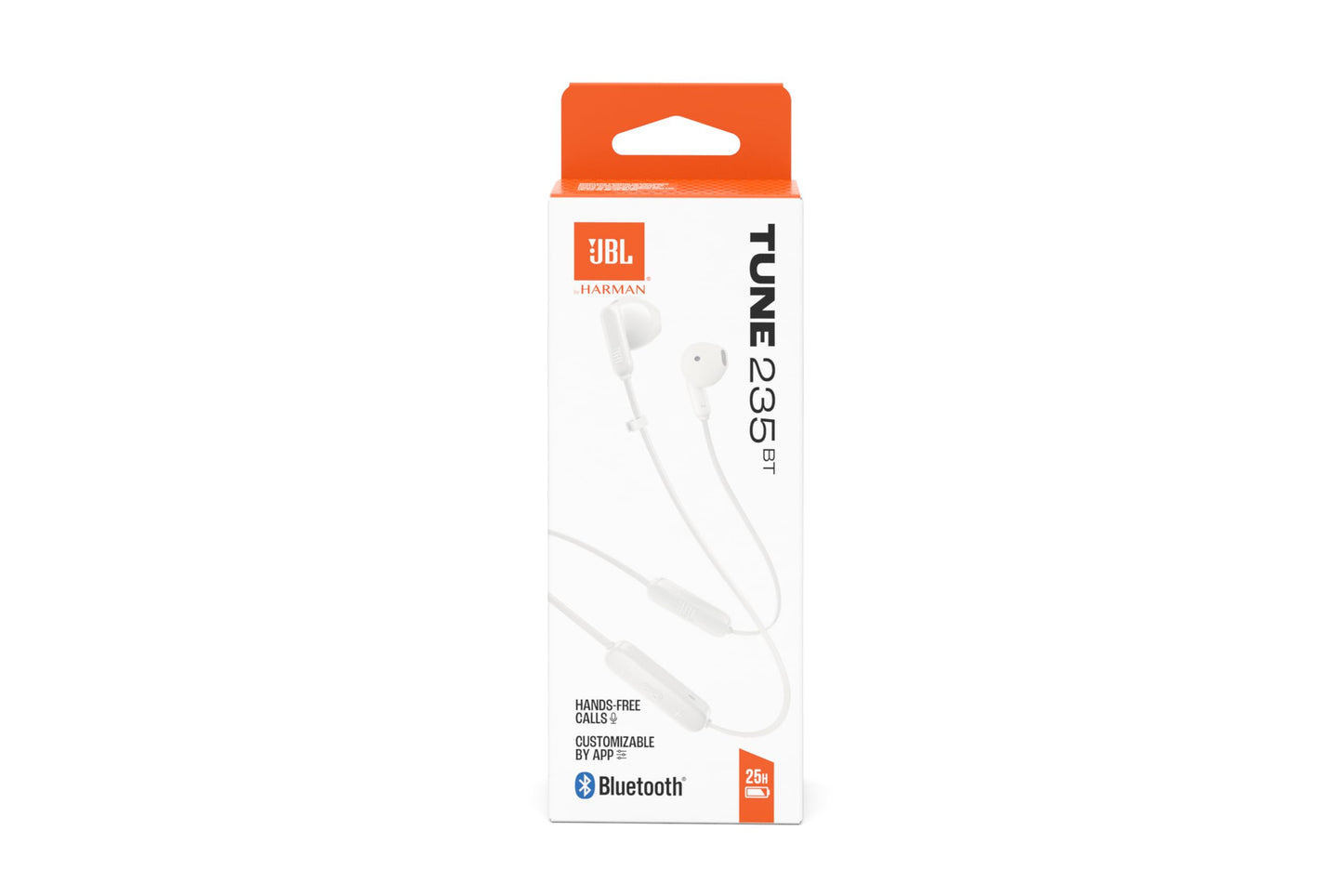 JBL Tune 235BT, Bluetooth wireless in-ear headphones, white - JBLT235BTWHT