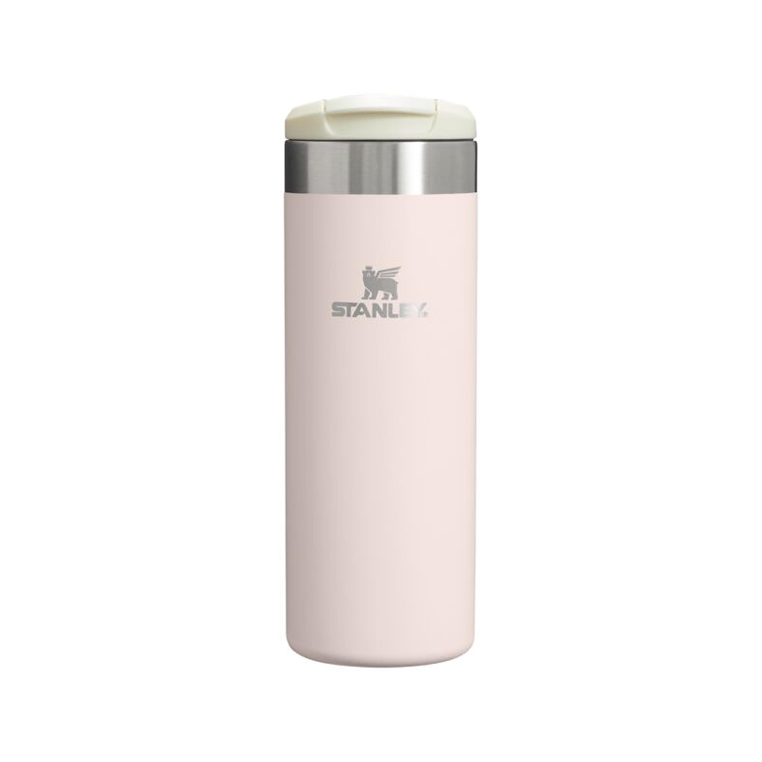 Stanley 1913 Aerolight Transit Thermo Mug 0.47L - Keeps Hot for 6 Hours - Dishwasher Safe - Coffee Mug To Go Leak-Proof - Compatible with Common Car Drink Holders - Thermos Flask - Rose - 100000107946
