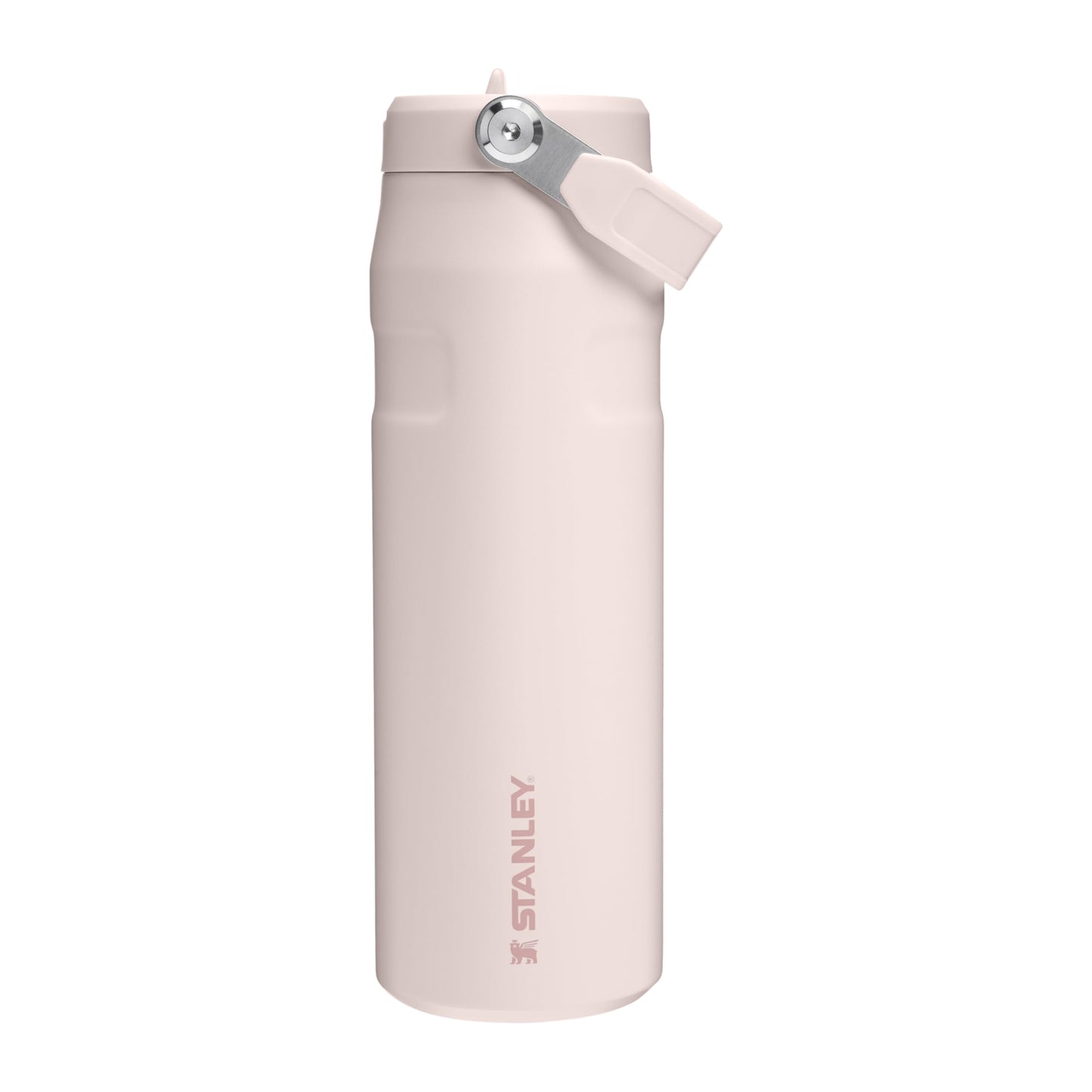 Stanley 1913 Flip Straw Drinking Bottle with Straw 0.7L - Thermal Mug Cools for 10 Hours - Ice Cold for 3 Days - BPA Free - Leakproof - For Cup Holders - Dishwasher Safe - Rose Quartz - 10-11283-145