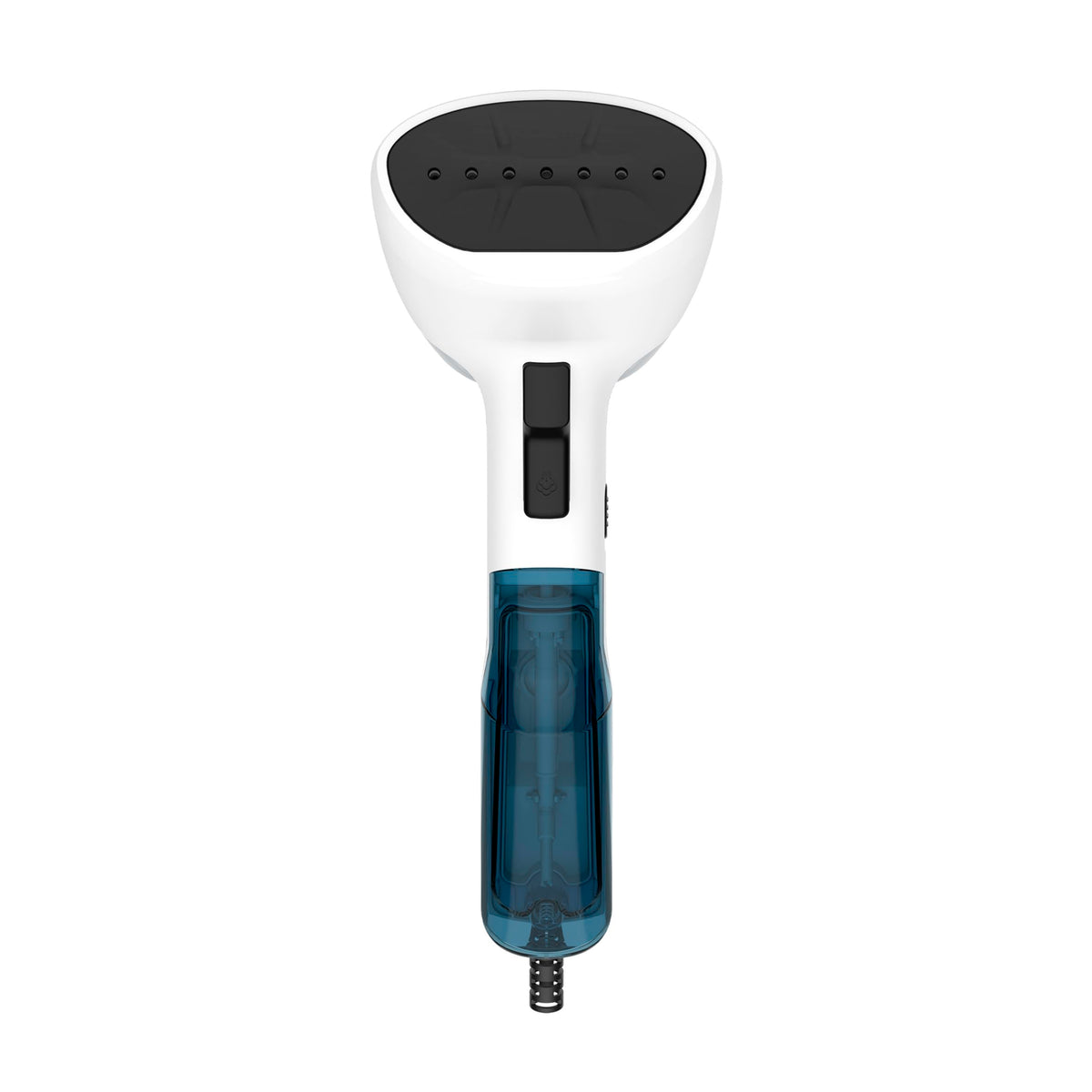 Tefal Access Steam First Garment Steamer, lightweight design, 15 seconds heating time, 1300 W, continuous steam output of 20 g/min, germ-killing, 70ml water tank, dimensions 18.4 x 10.6 x 30cm, steamer, white/blue, model DT6130.