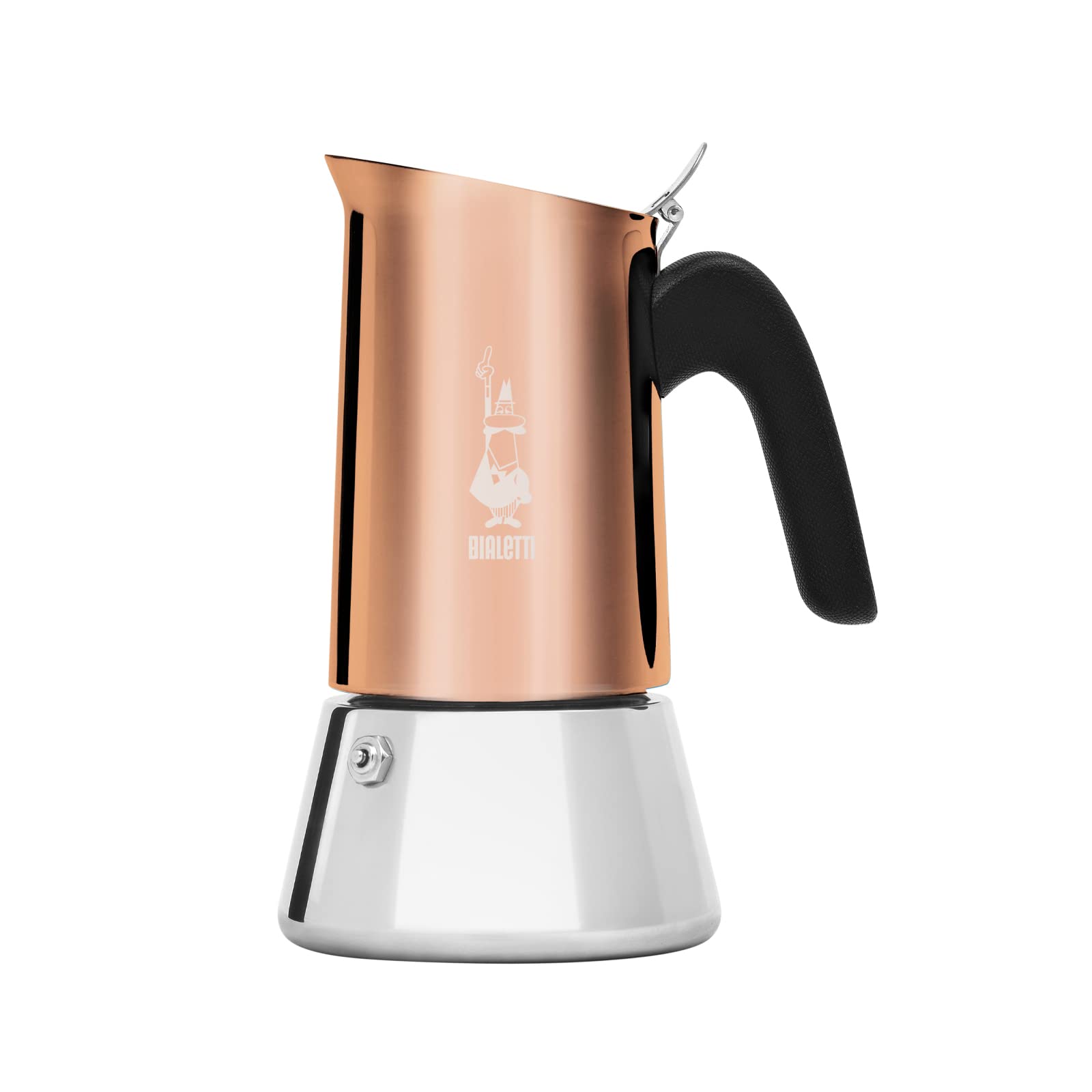 Bialetti coffee machine New Venus Bronze 4 cups, anti-burn handle, suitable for induction, 4 cups (170 ml), stainless steel, bronze - 0007284/CN