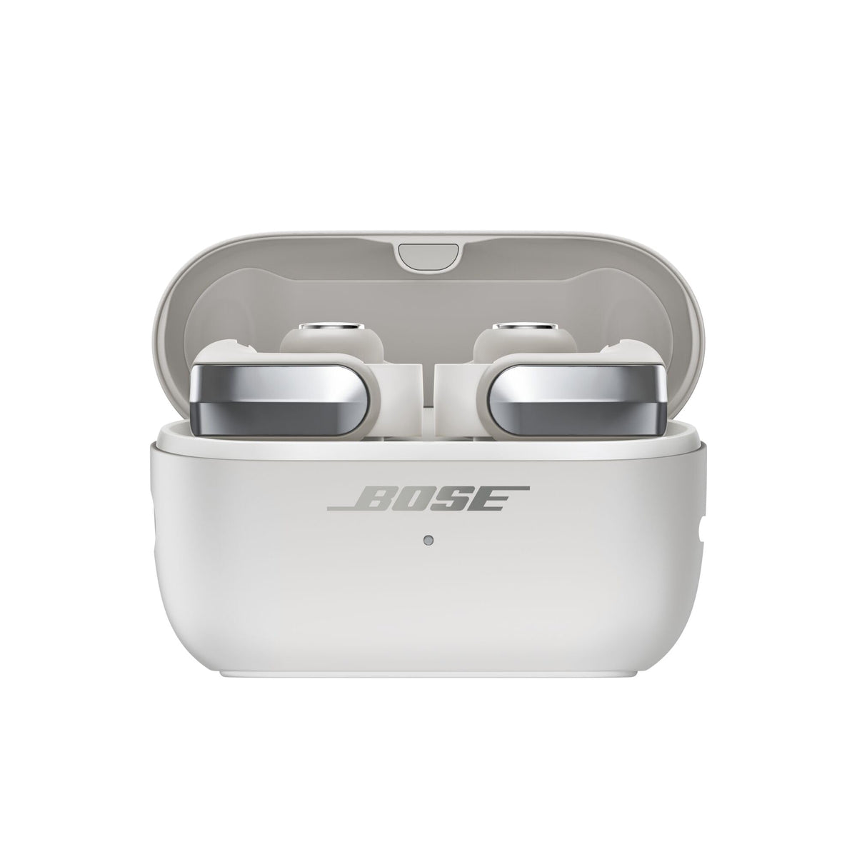 Bose Ultra Open Earbuds (2nd Gen.) – Open-ear, clip-on, wireless Bluetooth earbuds, 360-degree sound, wireless charging, up to 28 hours of playback, ideal for travel, school, and office, smoke white - 897806-0020