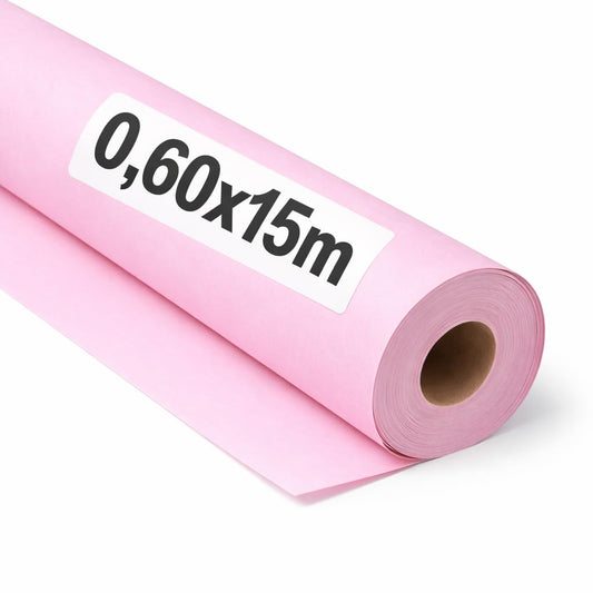 OFITURIA Kraft Paper Pink Pastel - Roll 0.60 × 15 m - 3 Rolls - Wrapping Paper and Packaging Paper - Craft Paper for DIY, Decoration and Sewing Patterns - Tear-Resistant and Easy to Cut - COM620-parent2