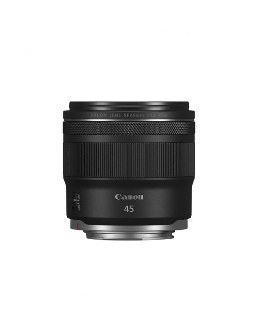 Canon lens RF 45mm F1.2 STM - fixed focal length lens with F1.2 light intensity - ideal for portrait photography - compatible with Canon EOS R system