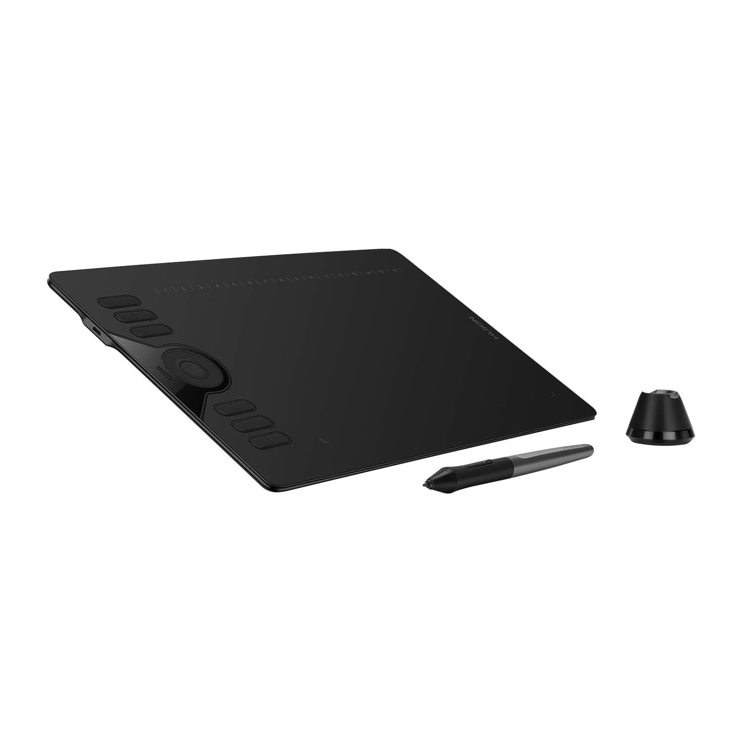 HUION Refurbished HS610 Battery-Free Graphics Tablet, 12+16 Programmable ExpressKeys, 8192 Levels, 5080LPI with ±60° Tilt Function Supports Windows/MacOS/Android (Refurbished)