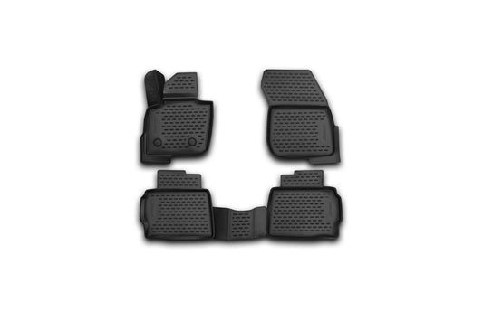 Element 3D rubber floor mats suitable for Ford Mondeo | 2014 - Today | 100% custom-fit all-weather floor mats made of TPE, high edge, waterproof, non-slip, odorless - FORD