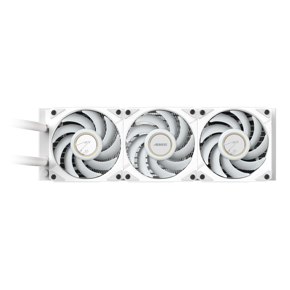 GIGABYTE AORUS WATERFORCE X II 360 Ice AIO Liquid CPU Cooler - 3x120mm ARGB Fans, Full-Color LCD, Daisy-Chain, compatible with Intel LGA 1851 and AMD AM5 - GP-AORUS