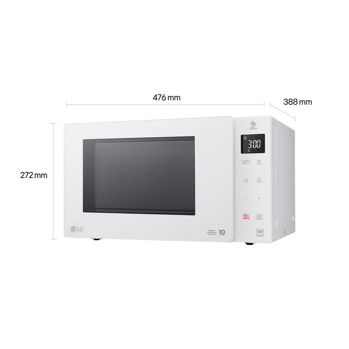 LG Electronics MH 6535 GIH microwave with grill / 1000 W / 25 L / digital display / white