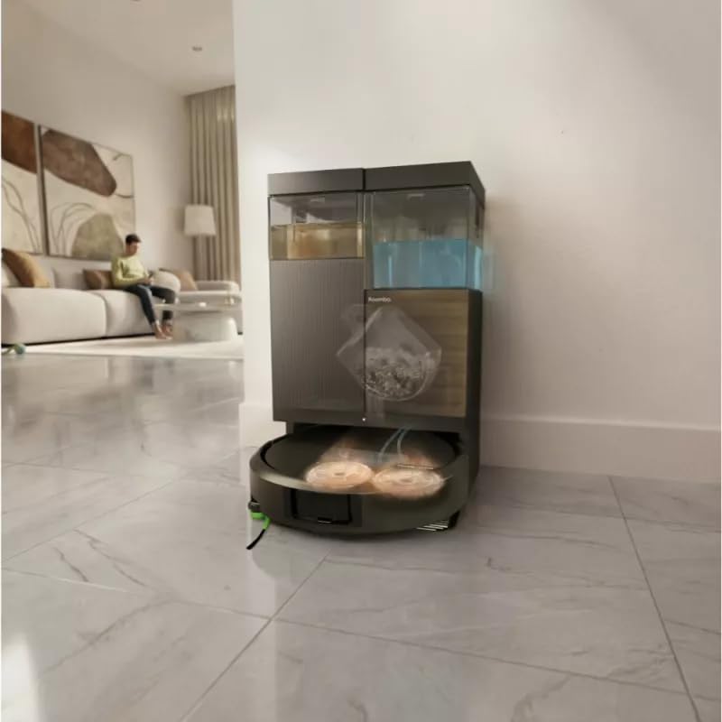 iRobot Roomba Plus 576 Vacuum Robot, AutoWash Base, Hot Water Mop - R284040