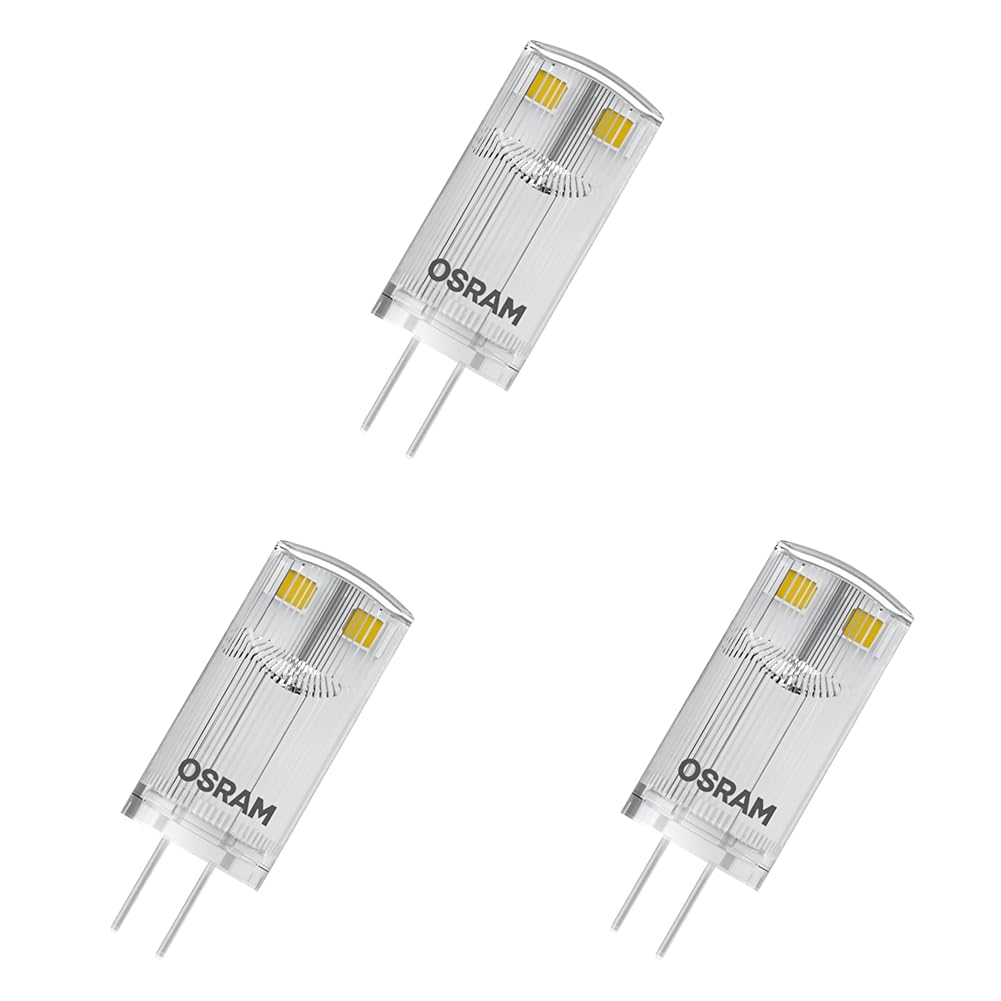 Osram BASE LED Lamp, PIN Lamp with G4 Socket, 0.90W, replacement for traditional 10W light bulb, warm white (2700K), 3-pack (pack of 3) - 4058075449985