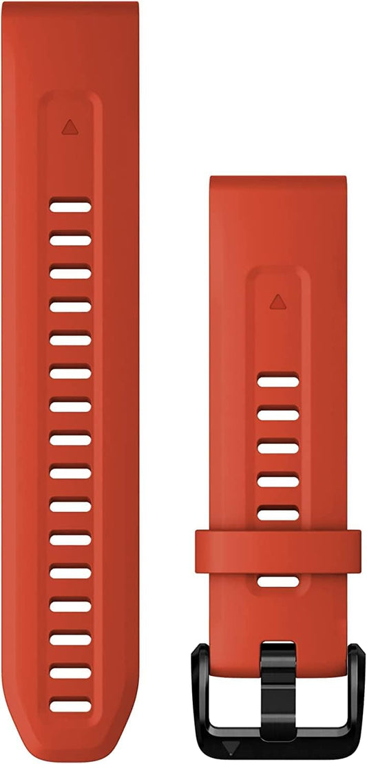 Garmin Quickfit-Brățară 20 mm, Silicon, Roșu Flacără - 010-13102-02