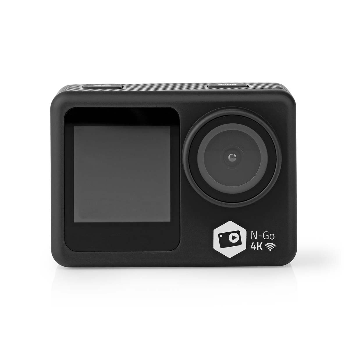Nedis Action Cam | 4K@30fps | 16 MPixel | Rezistentă la apă până la: 30.0 m | 90 min | Wi-Fi | Aplicație disponibilă pentru: Android™ / IOS | Inclus: suport | Negru - ACAM51BK