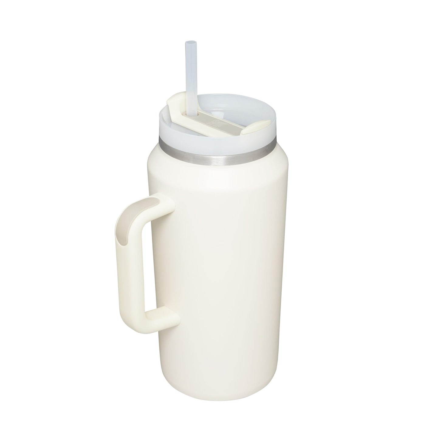 STANLEY 1913 Quencher H2.0 FlowState drinking bottle with straw 1.9L - Thermo mug Cools for 15 hours - 60 hours Ice cold - Dishwasher safe - Thermos bottle BPA free - Drinking cup - Cream - 100000112460