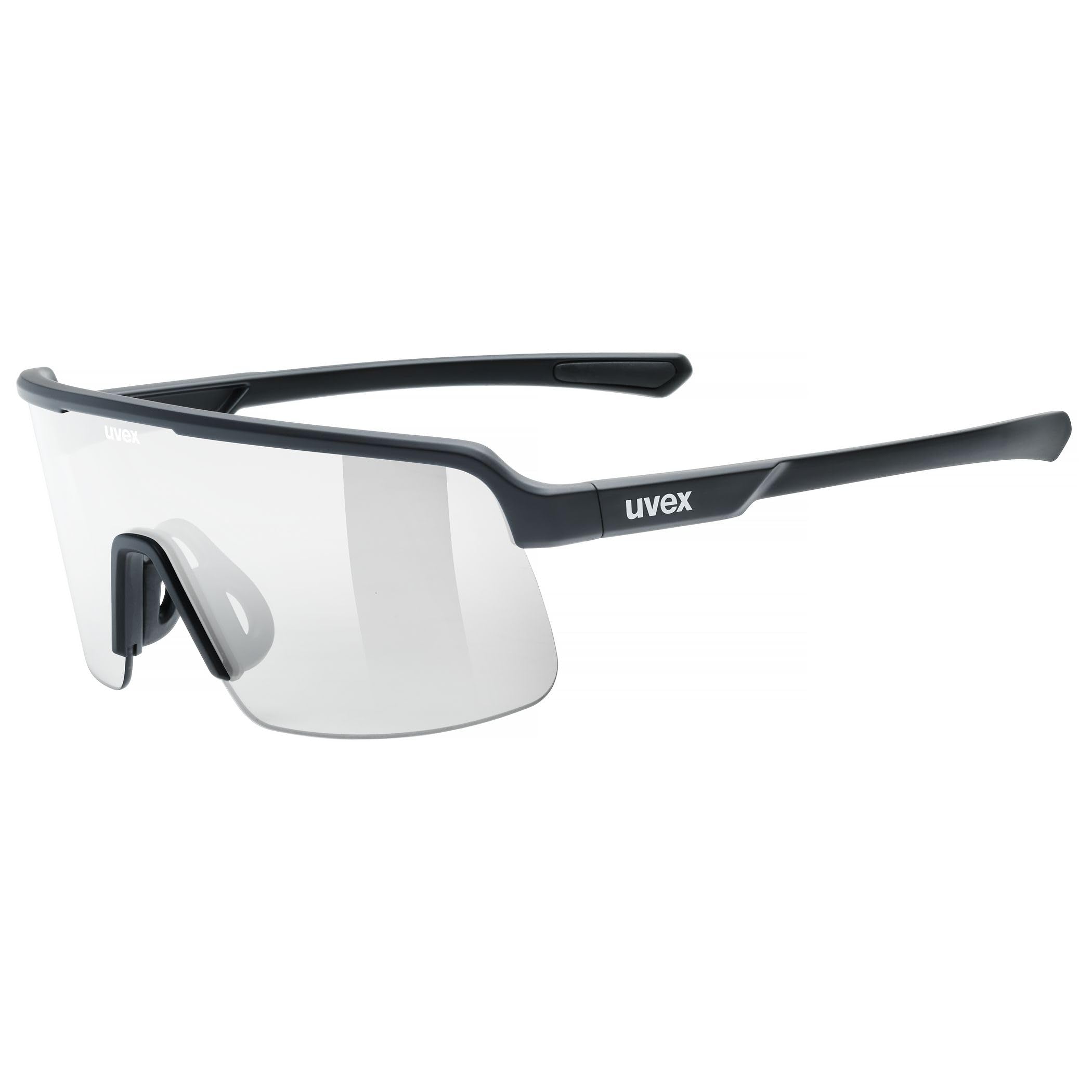 Uvex dyrt sports glasses, black matt/transparent, one size - S533095