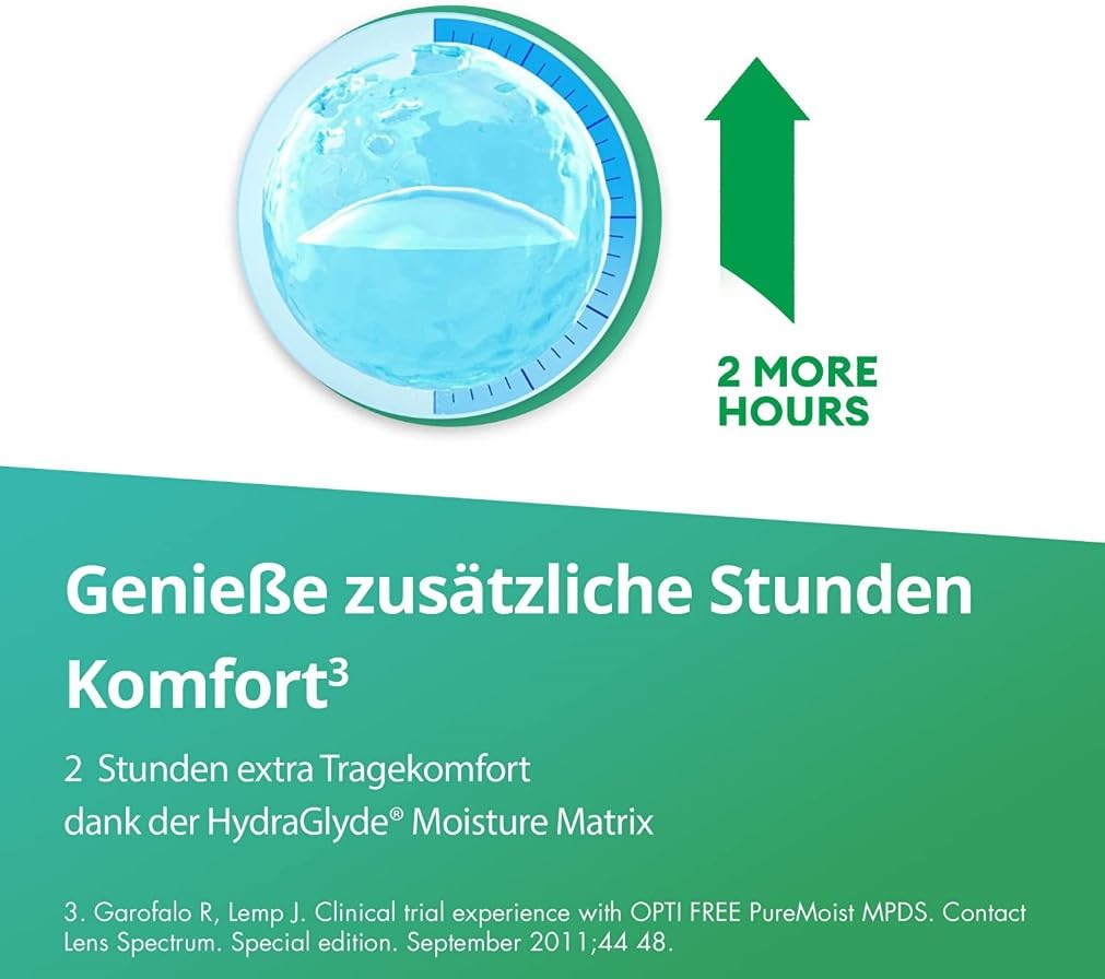 Opti-Free PureMoist Soluție pentru îngrijirea lentilelor de contact | 2 x 300 ml + 90 ml - 102018210