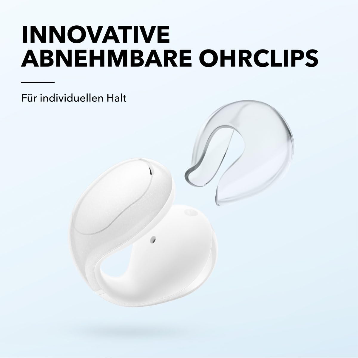 soundcore by Anker C30i, open-ear earbuds, clip-on headphones, stable hold - A3330