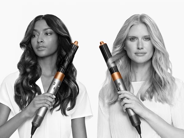 Dyson Airwrap Origin™ Multi-Styler și Uscător de Păr – 3 accesorii inteligente pentru coafare, crearea de bucle și valuri și uscare fără căldură extremă, Nickel/Cupru - HS02