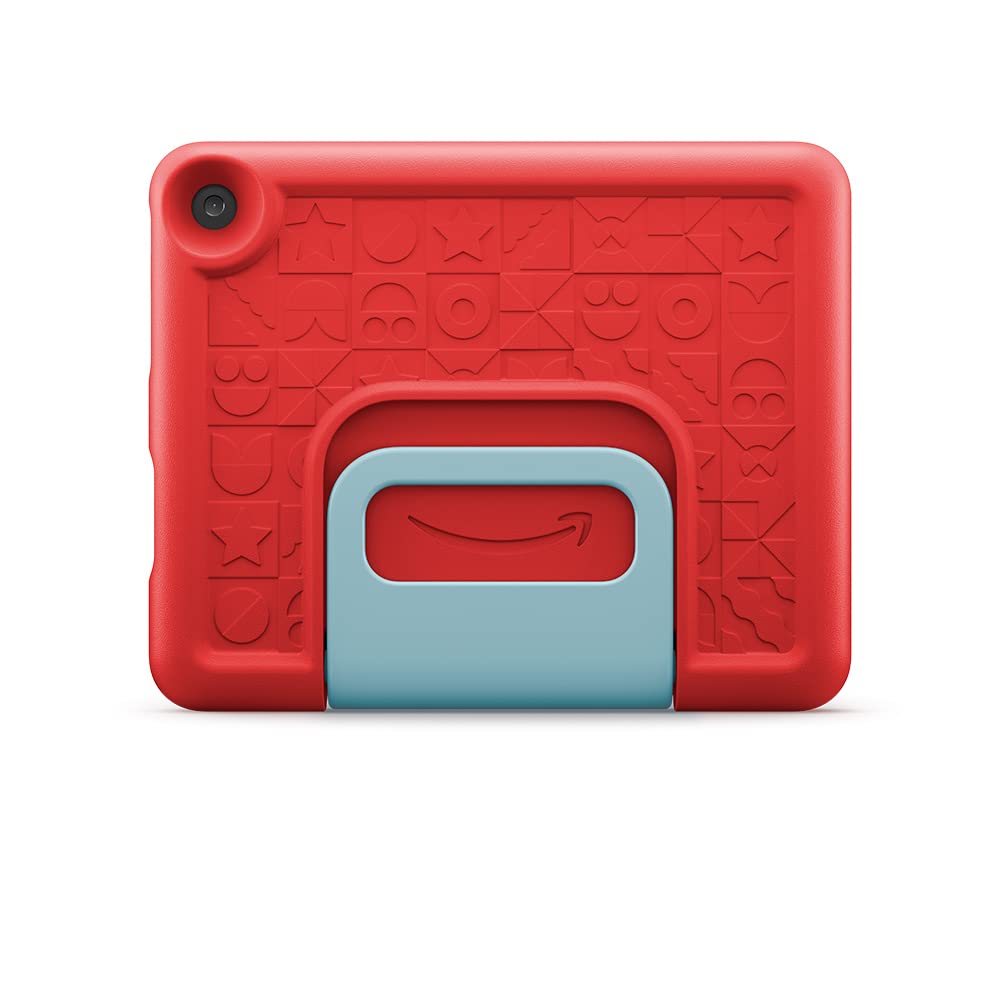 Amazon child-friendly protective case for the Fire HD 8 tablet (only compatible with the 12th generation, 2022), red - 53-028584