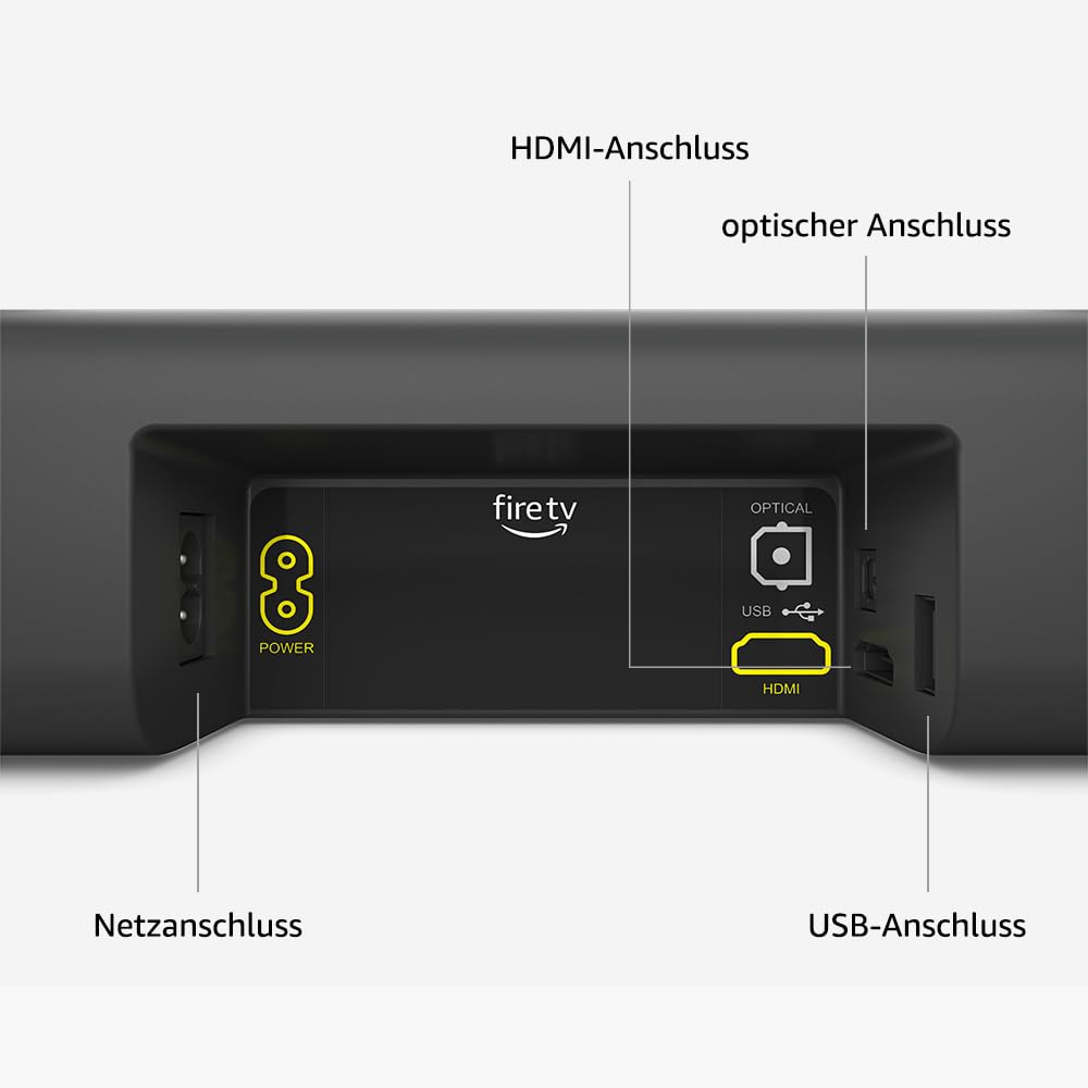 Amazon Fire TV Soundbar, 2.0 speakers with DTS Virtual:X and Dolby Audio and Bluetooth support - EVG487