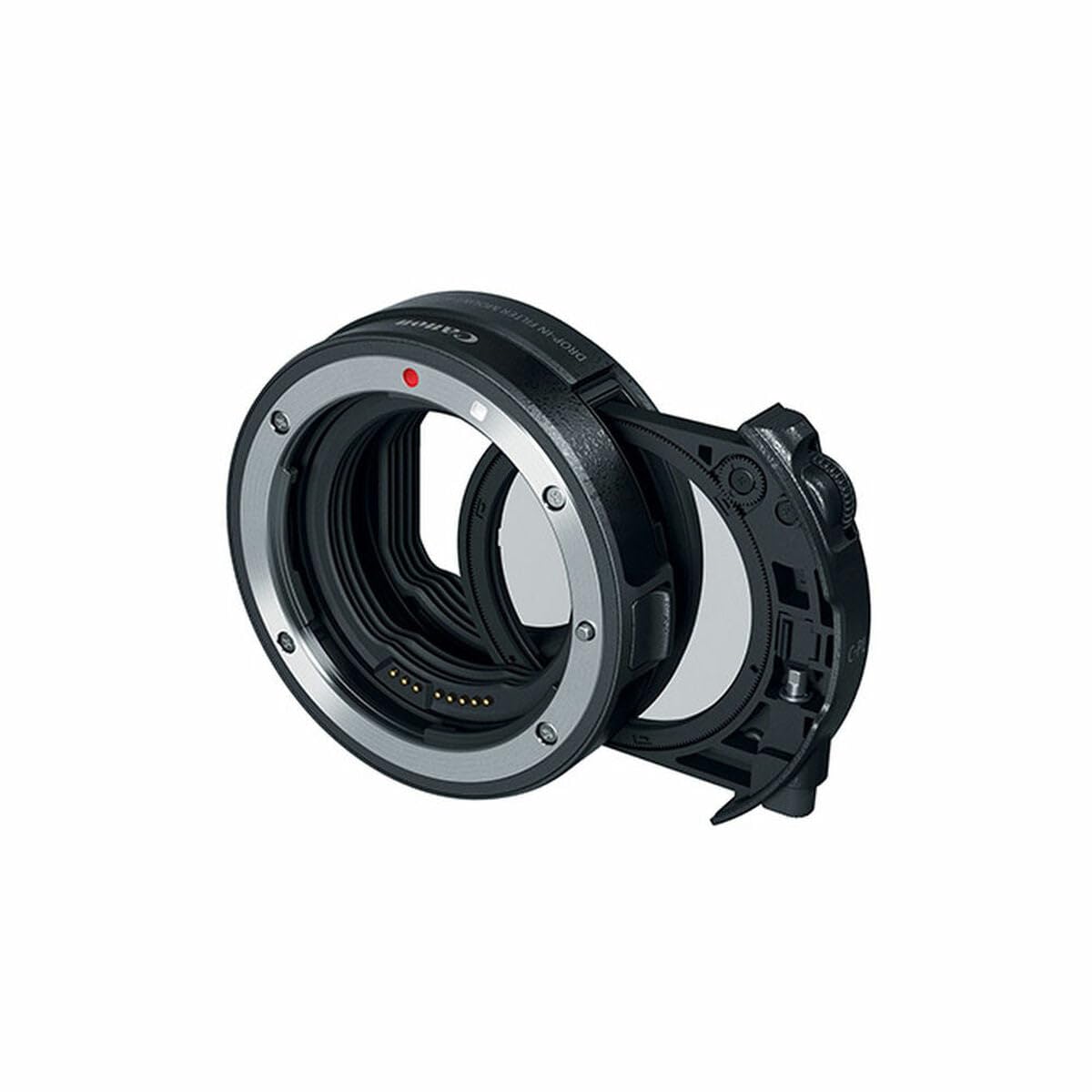 Canon 3442C005 bayonet adapter EF-EOS R with plug-in filter (C-PL: circular polarizing filter A), black