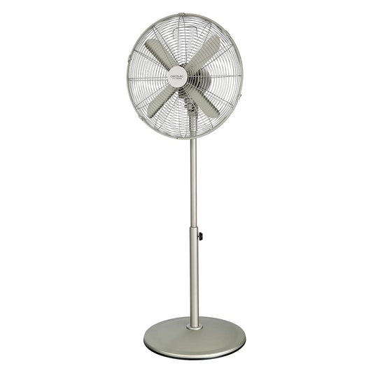Ventilator cu picior Cecotec EnergySilence 610 Steelstyle. 50W, finisaj din oțel, diametru de 16” cu 4 palete, 3 viteze, oscilație, reglabil pe înălțime, siguranță maximă - 08234