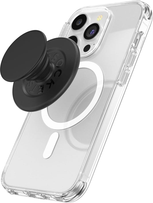 PopSockets Mobile Phone Grip for MagSafe, Magnetic Holder, Mobile Phone Stand, Black - Black - 806828