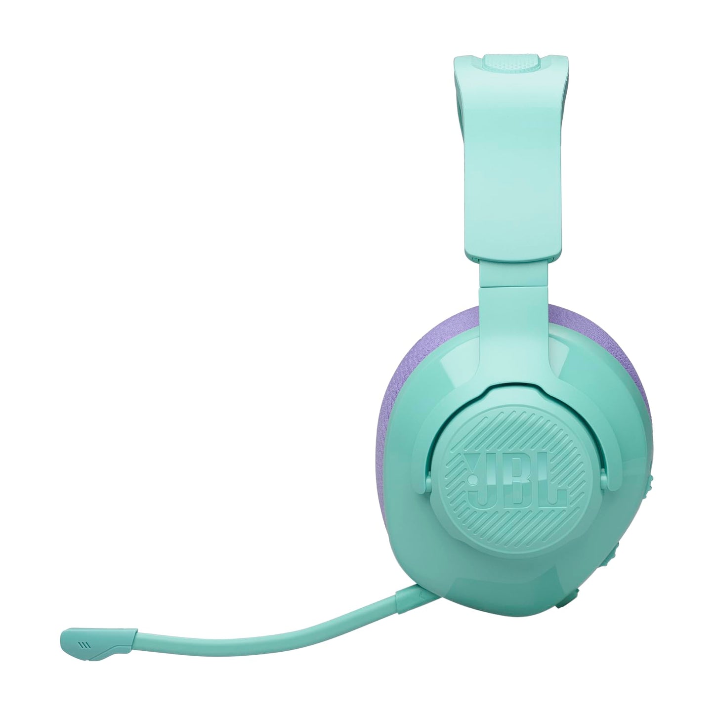 JBL Quantum 360 Wireless Over-Ear Gaming Headphones with 2.4GHz/Bluetooth Dual Wireless Connection, 22-Hour Battery, Multi-Platform Compatibility, Detachable Microphone with Mute, Cyan - JBLQTUM360CYN