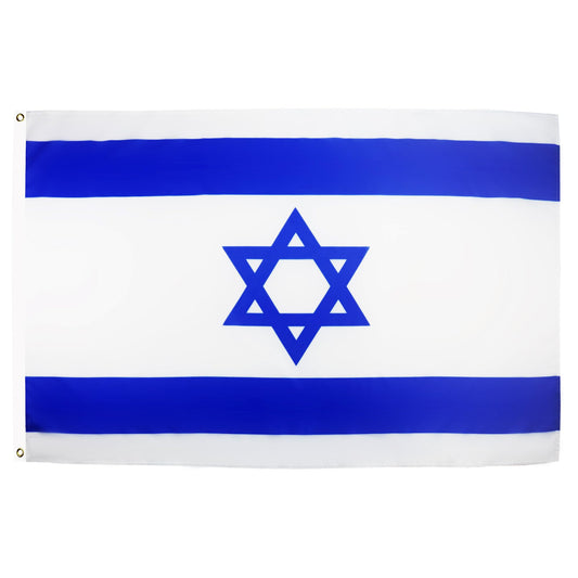 AZ FLAG - Israel Flag - 250x150 cm - Large Israeli Flag 100% Polyester with Brass Eyelets - 300g - K_103