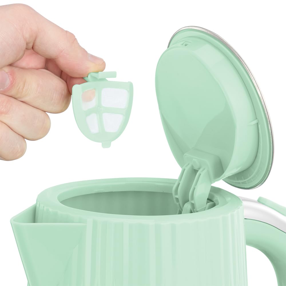 Russell Hobbs Kettle, 1.7 l, Pistachio, Stainless Steel Accents, 2400 Watts - 27364-70