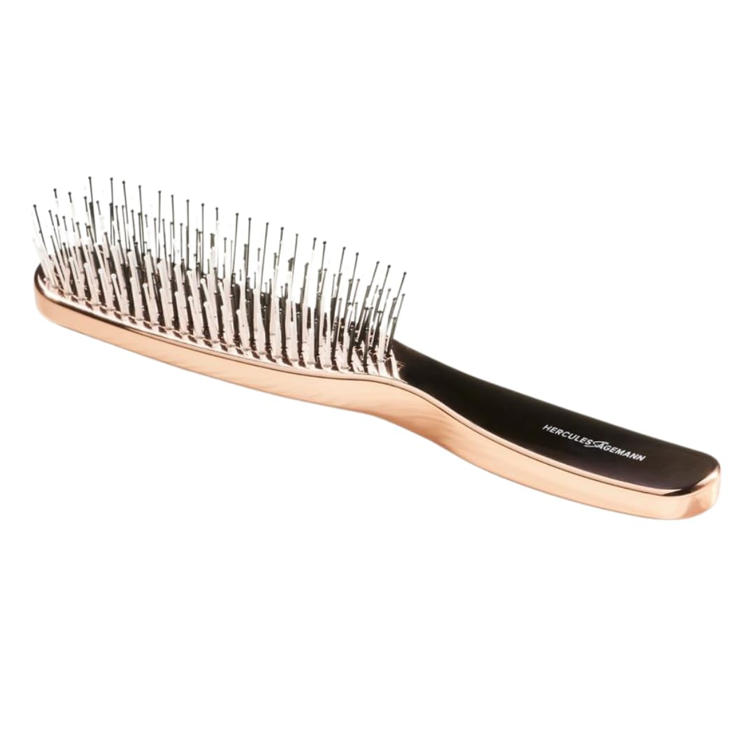 HERCULES SAWMAN - Magic Brush Rosé Gold | High-quality scalp brush for gentle detangling without pulling. Ideal for men and women, suitable for wet and dry hair. | Color: rose gold - 126330009